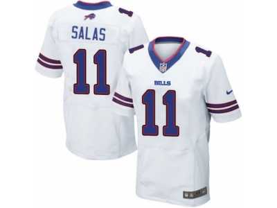 Men's Nike Buffalo Bills #11 Greg Salas Elite White NFL Jersey