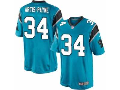 Men's Nike Carolina Panthers #34 Cameron Artis-Payne Limited Blue Alternate NFL Jersey