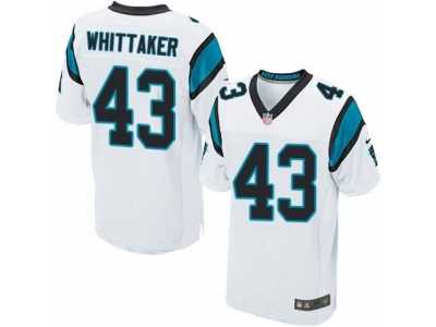Men's Nike Carolina Panthers #43 Fozzy Whittaker Elite White NFL Jersey