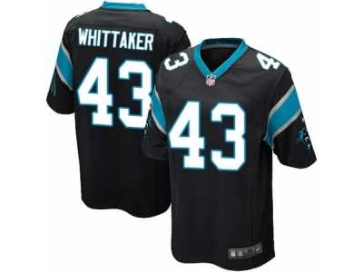 Men's Nike Carolina Panthers #43 Fozzy Whittaker Game Black Team Color NFL Jersey Men's Nike Carolina Panthers #43 Fozzy Whittaker Game Black Team Color NFL Jersey