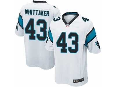 Men's Nike Carolina Panthers #43 Fozzy Whittaker Game White NFL Jersey Men's Nike Carolina Panthers #43 Fozzy Whittaker Game White NFL Jersey