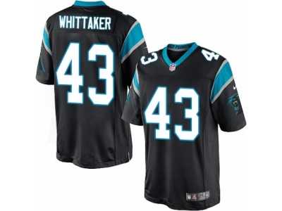 Men's Nike Carolina Panthers #43 Fozzy Whittaker Limited Black Team Color NFL Jersey