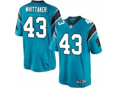 Men's Nike Carolina Panthers #43 Fozzy Whittaker Limited Blue Alternate NFL Jersey