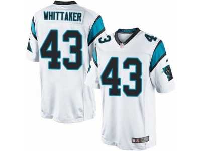 Men's Nike Carolina Panthers #43 Fozzy Whittaker Limited White NFL Jersey