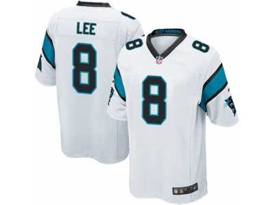 Men's Nike Carolina Panthers #8 Andy Lee Game White NFL Jersey