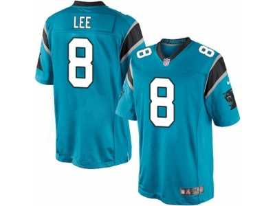Men's Nike Carolina Panthers #8 Andy Lee Limited Blue Alternate NFL Jersey