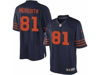 Men's Nike Chicago Bears #81 Cameron Meredith Limited Navy Blue 1940s Throwback Alternate NFL Jersey Men's Nike Chicago Bears #81 Cameron Meredith Limited Navy Blue 1940s Throwback Alternate NFL Jersey
