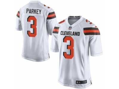 Men's Nike Cleveland Browns #3 Cody Parkey Game White NFL Jersey