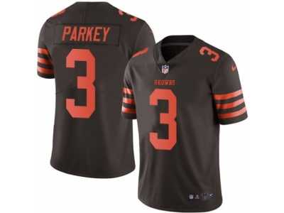 Men's Nike Cleveland Browns #3 Cody Parkey Limited Brown Rush NFL Jersey