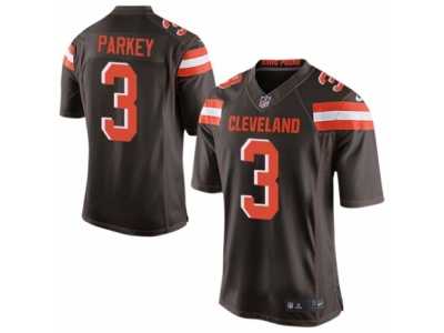 Men's Nike Cleveland Browns #3 Cody Parkey Limited Brown Team Color NFL Jersey