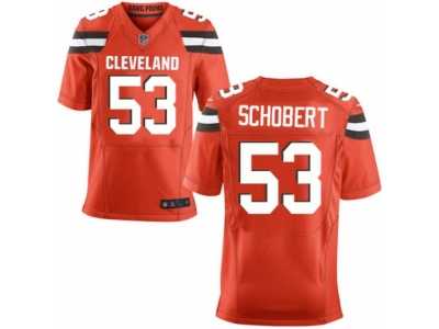 Men's Nike Cleveland Browns #53 Joe Schobert Elite Orange Alternate NFL Jersey
