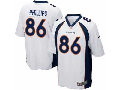 Men's Nike Denver Broncos #86 John Phillips Game White NFL Jersey
