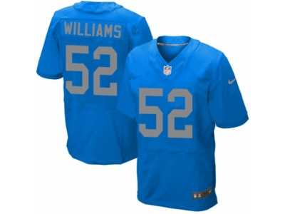 Men's Nike Detroit Lions #52 Antwione Williams Elite Blue Alternate NFL Jersey