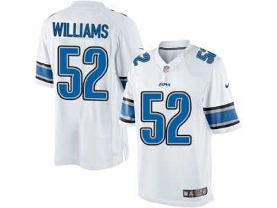 Men's Nike Detroit Lions #52 Antwione Williams Limited White NFL Jersey