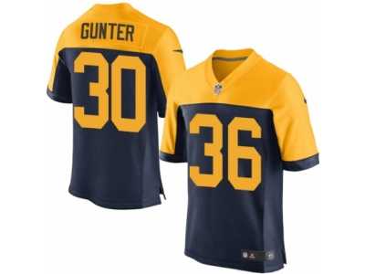 Men's Nike Green Bay Packers #36 LaDarius Gunter Elite Navy Blue Alternate NFL Jersey