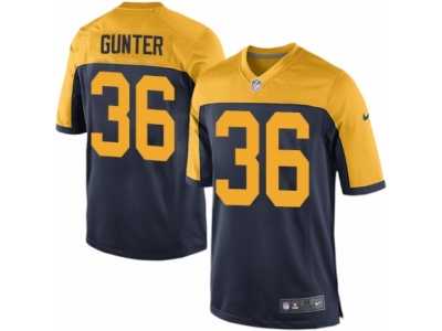 Men's Nike Green Bay Packers #36 LaDarius Gunter Game Navy Blue Alternate NFL Jersey