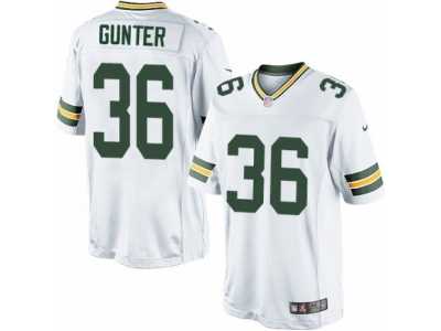 Men's Nike Green Bay Packers #36 LaDarius Gunter Limited White NFL Jersey