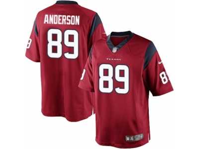 Men's Nike Houston Texans #89 Stephen Anderson Limited Red Alternate NFL Jersey