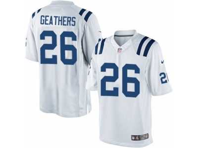 Men's Nike Indianapolis Colts #26 Clayton Geathers Limited White NFL Jersey