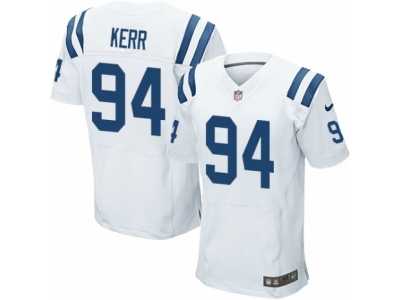 Men's Nike Indianapolis Colts #94 Zach Kerr Elite White NFL Jersey