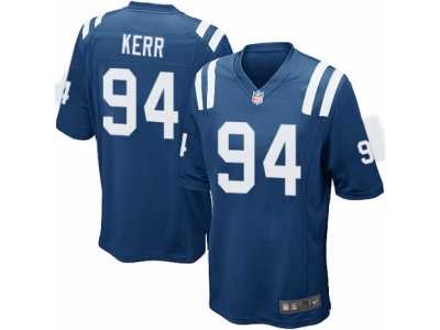 Men's Nike Indianapolis Colts #94 Zach Kerr Game Royal Blue Team Color NFL Jersey