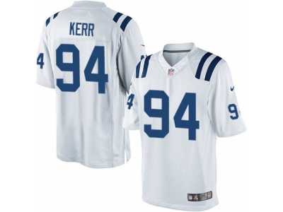 Men's Nike Indianapolis Colts #94 Zach Kerr Limited White NFL Jersey