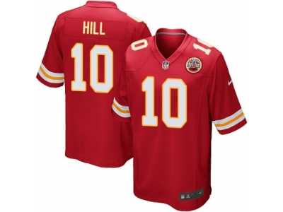 Men's Nike Kansas City Chiefs #10 Tyreek Hill Game Red Team Color NFL Jersey
