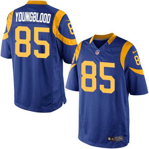 Men's Nike Los Angeles Rams #85 Jack Youngblood Limited Royal Blue Alternate NFL Jersey