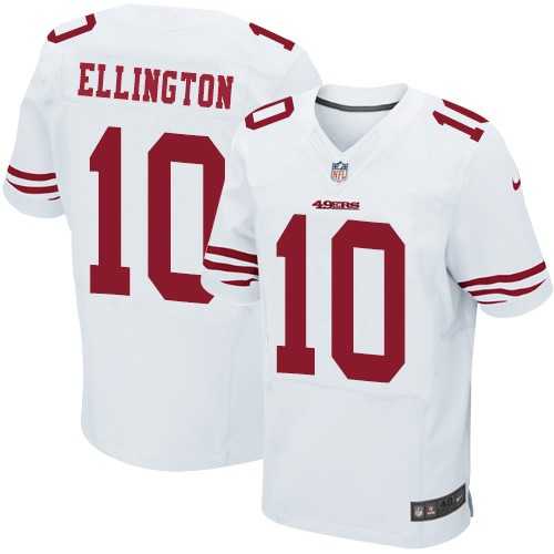 Men's Nike San Francisco 49ers #10 Bruce Ellington Elite White NFL Jersey
