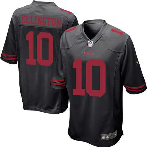 Men's Nike San Francisco 49ers #10 Bruce Ellington Game Black NFL Jersey
