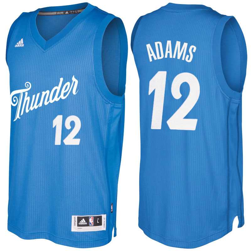 Men's Oklahoma City Thunder #12 Steven Adams Blue 2016 Christmas Day NBA Swingman Jersey