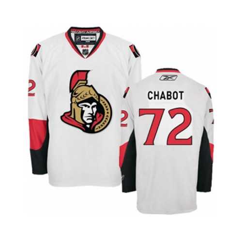 Men's Ottawa Senators #72 Thomas Chabot White Away NHL Jersey