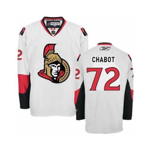Men's Ottawa Senators #72 Thomas Chabot White Away NHL Jersey Men's Ottawa Senators #72 Thomas Chabot White Away NHL Jersey