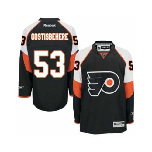 Men's Philadelphia Flyers #53 Shayne Gostisbehere Black Third NHL Jersey