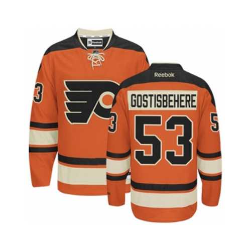 Men's Philadelphia Flyers #53 Shayne Gostisbehere Orange New Third NHL Jersey