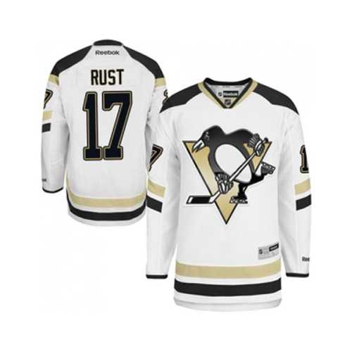 Men's Pittsburgh Penguins #17 Bryan Rust White 2014 Stadium Series NHL Jersey
