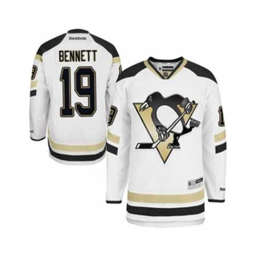 Men's Pittsburgh Penguins #19 Beau Bennett White 2014 Stadium Series NHL Jersey