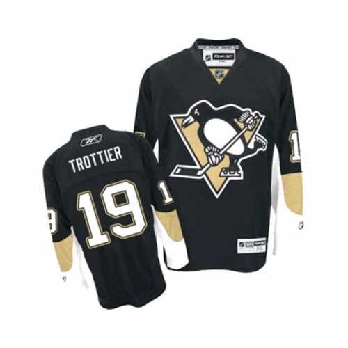 Men's Pittsburgh Penguins #19 Bryan Trottier Black Home NHL Jersey