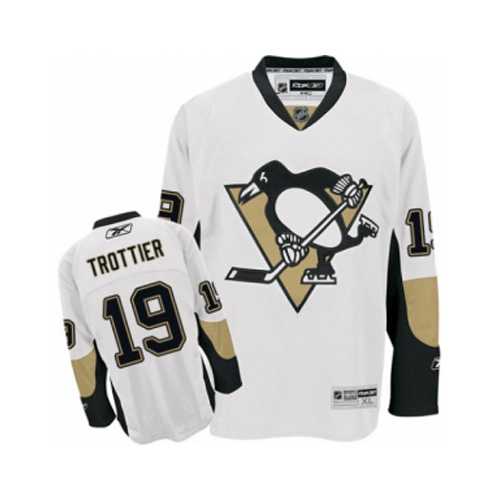 Men's Pittsburgh Penguins #19 Bryan Trottier White Away NHL Jersey