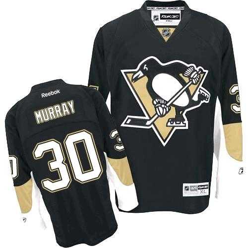 Men's Pittsburgh Penguins #30 Matt Murray Black Home Stitched NHL Jersey