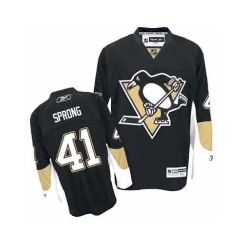 Men's Pittsburgh Penguins #41 Daniel Sprong Black Home NHL Jersey