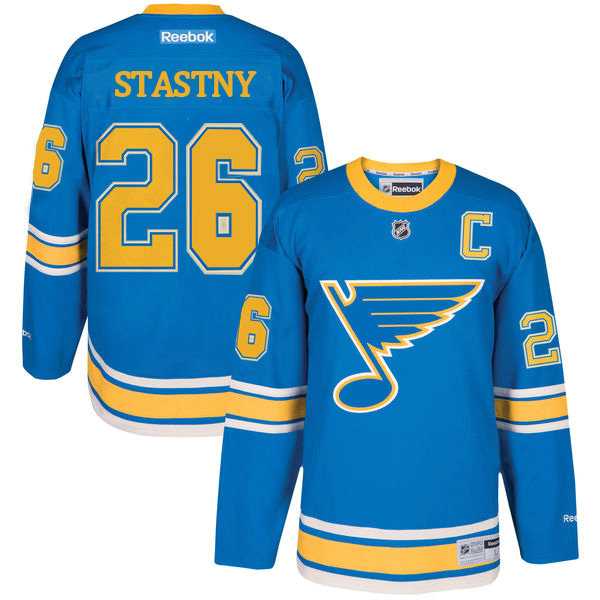 Men's Reebok St. Louis Blues #26 Paul Stastny 2017 Winter Classic Stitched NHL Jersey