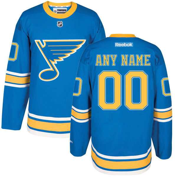 Men's Reebok St. Louis Blues Custom 2017 Winter Classic Stitched NHL Jersey
