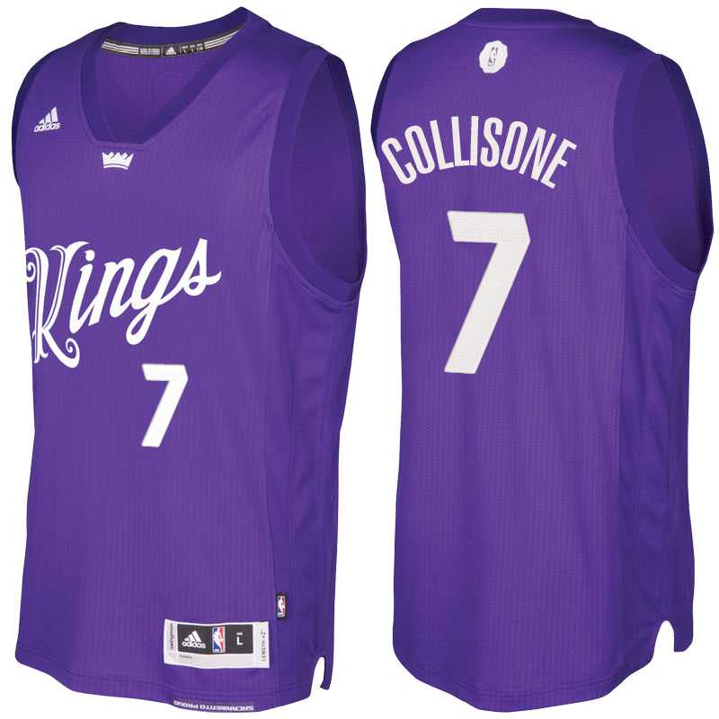 Men's Sacramento Kings #7 Darren Collison Purple 2016 Christmas Day NBA Swingman Jersey