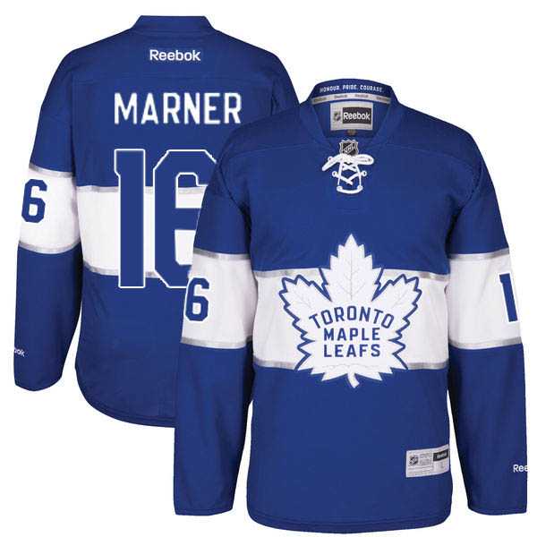 Men's Toronto Maple Leafs #16 Mitch Marner Blue 2017 Centennial Classic Stitched NHL Jersey