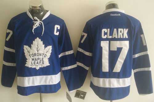 Men's Toronto Maple Leafs #17 Wendel Clark Blue New Stitched NHL Jersey