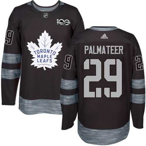 Men's Toronto Maple Leafs #29 Mike Palmateer Black 1917-2017 100th Anniversary Stitched NHL Jersey