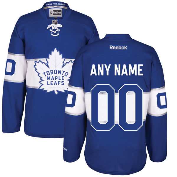 Men's Toronto Maple Leafs Custom Blue 2017 Centennial Classic Stitched NHL Jersey
