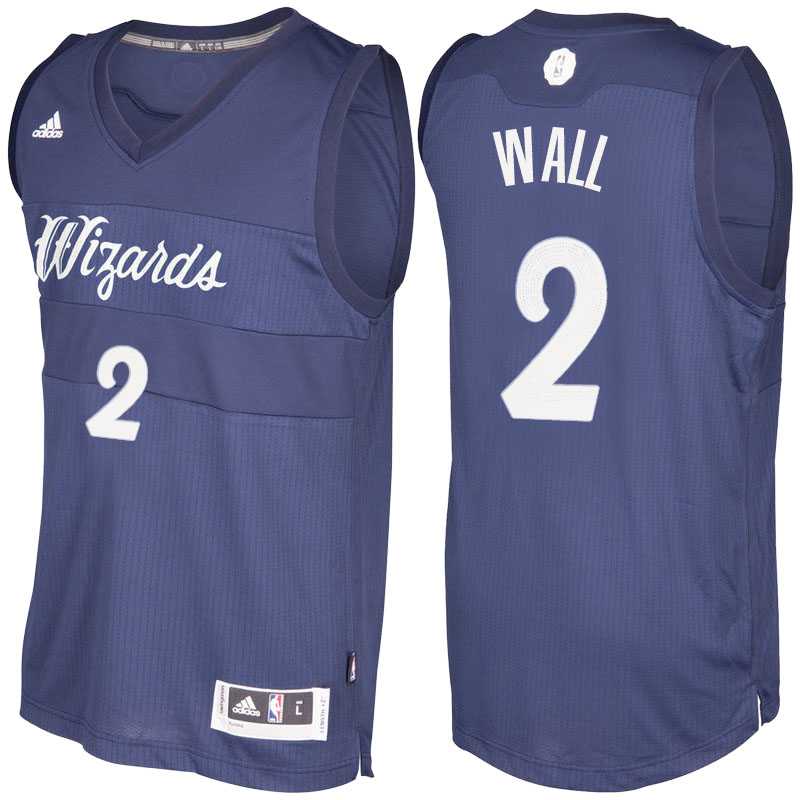 Men's Washington Wizards #2 John Wall Blue 2016 Christmas Day NBA Swingman Jersey