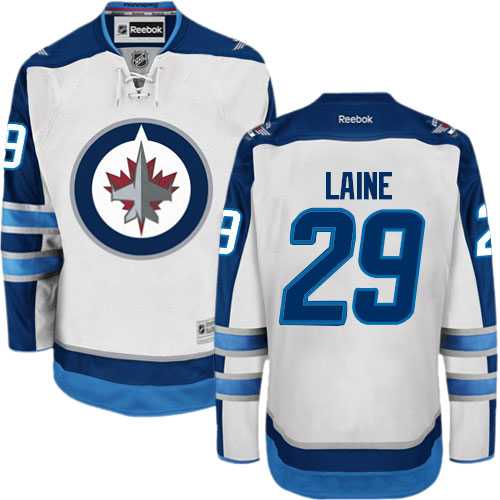 Men's Winnipeg Jets #29 Patrik Laine White Away NHL Jersey